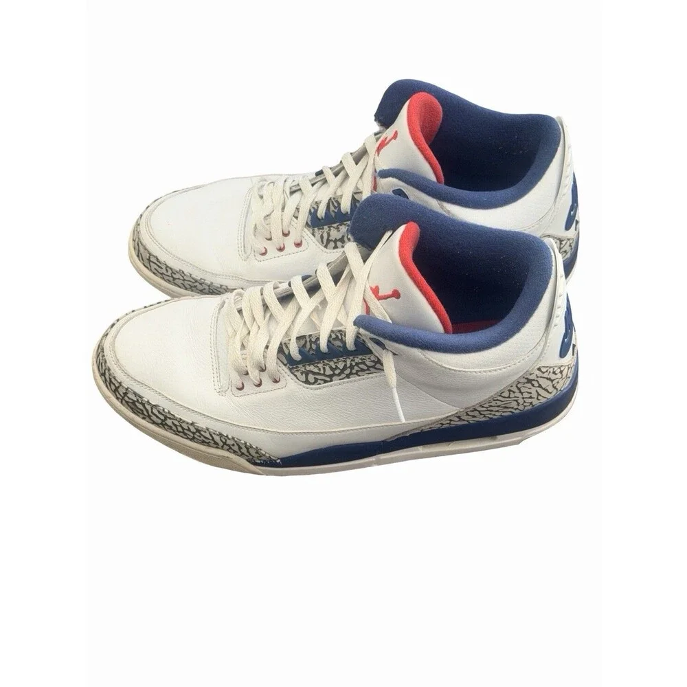 Air Jordan 3 True Blue 2016 Size 13 Used Rare Retro Authentic White Leather MJ